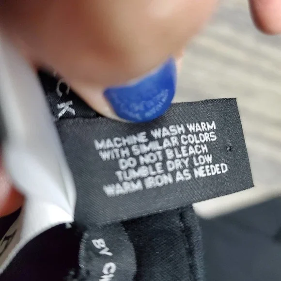 Black Label by Chico's Chino Tapered Black Dress Pants Size 4 - Picture 9 of 9